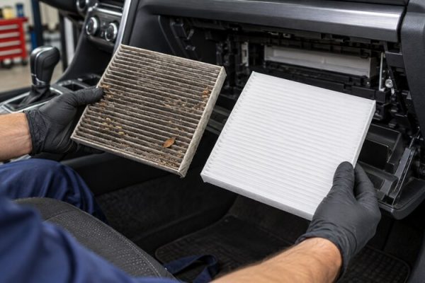 Eski ve yeni araç polen filtresi karşılaştırması